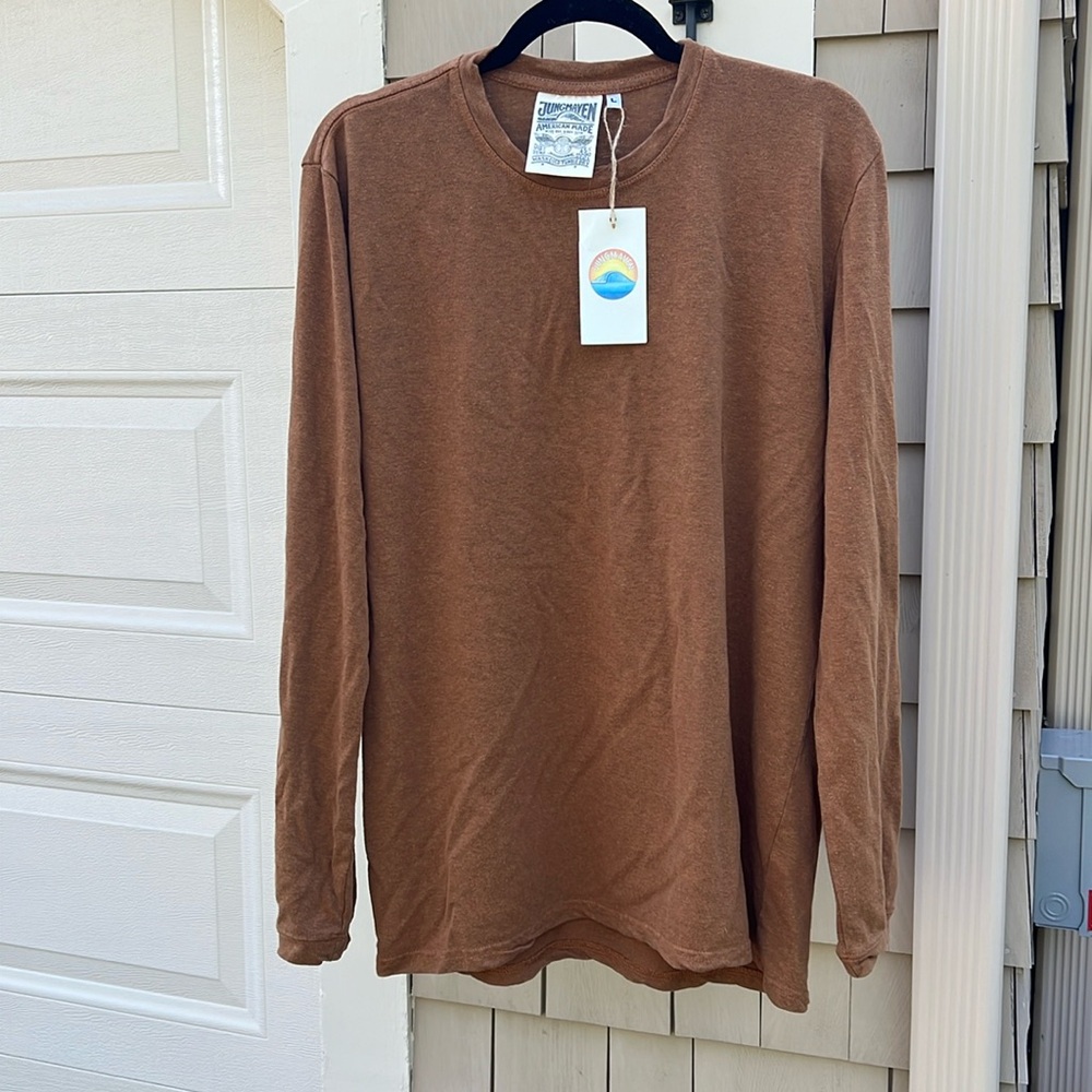 BNWT Jungmaven Tatooish Longsleeve Hemp/Merino Wool Tee sz L
